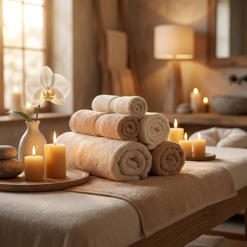 Sala de masajes relajantes de Youmi Massage en Barcelona